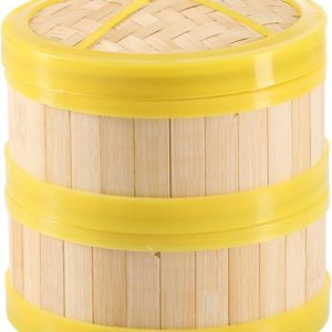 Small Steamer Basket Set - Traditional Steamer for Dumplings - Buns and Fish Kitchen Accessory with Lid for Healthy Cooking and Steamed Delicacies